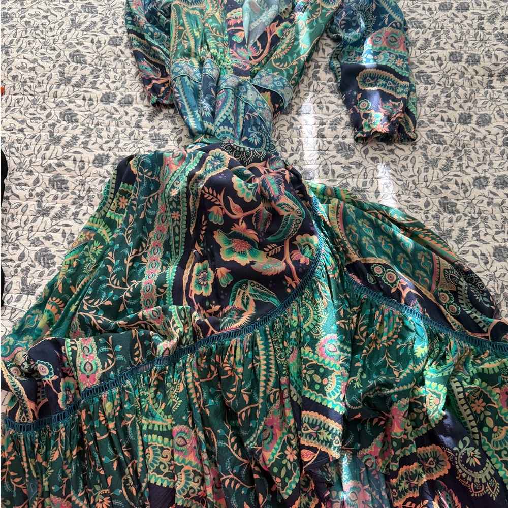 Farm Rio-Paisley Print Wrap Dress - Picture 6 of 6